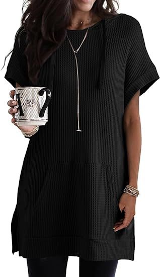 Damer Avslappnad Hoodie-klänning med Praktisk Känguru-ficka och Relaxed-Fit Mirla-Eva Jonsson