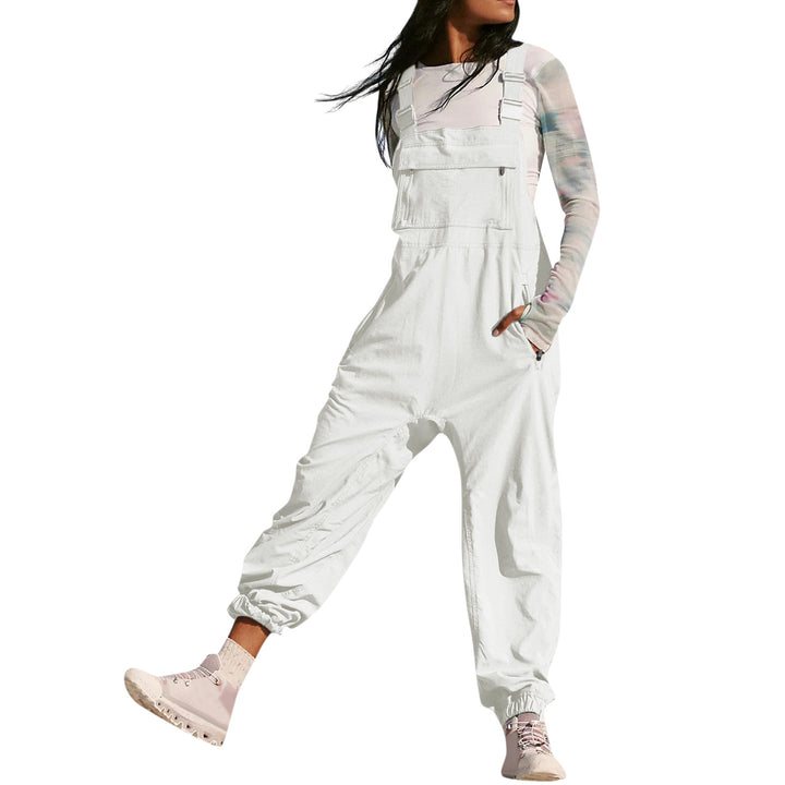 Damer Avslappnad Jumpsuit med praktiska fickor och elastisk nederkant Mirla-Eva Jonsson