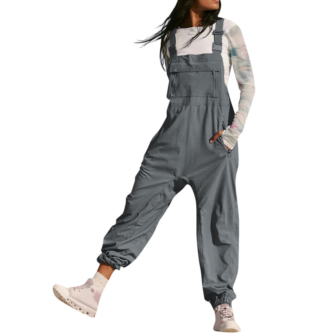 Damer Avslappnad Jumpsuit med praktiska fickor och elastisk nederkant Mirla-Eva Jonsson