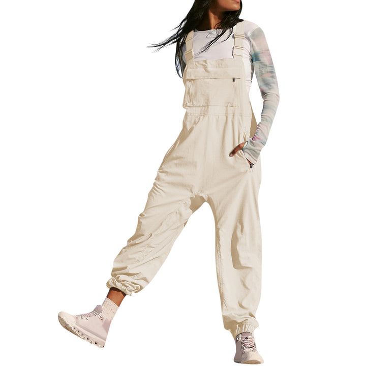 Damer Avslappnad Jumpsuit med praktiska fickor och elastisk nederkant Mirla-Eva Jonsson