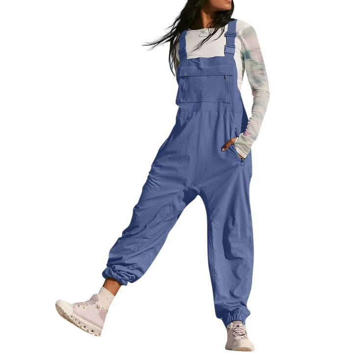 Damer Avslappnad Jumpsuit med praktiska fickor och elastisk nederkant Mirla-Eva Jonsson