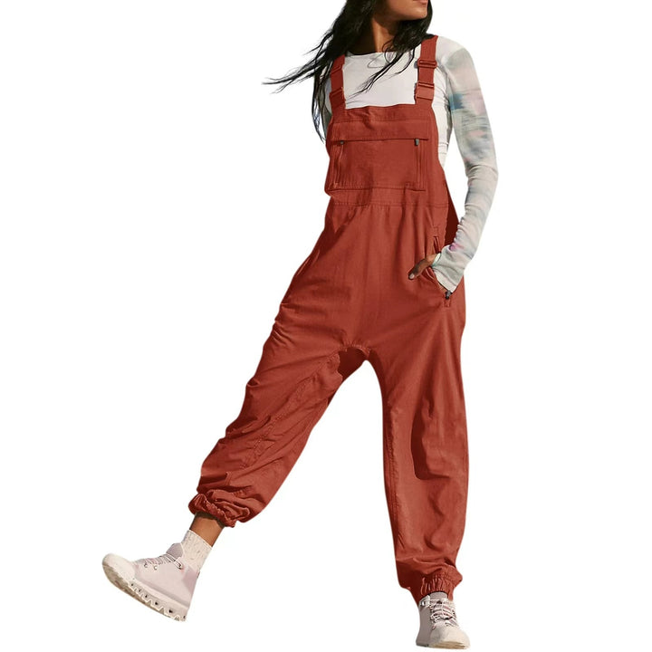 Damer Avslappnad Jumpsuit med praktiska fickor och elastisk nederkant Mirla-Eva Jonsson