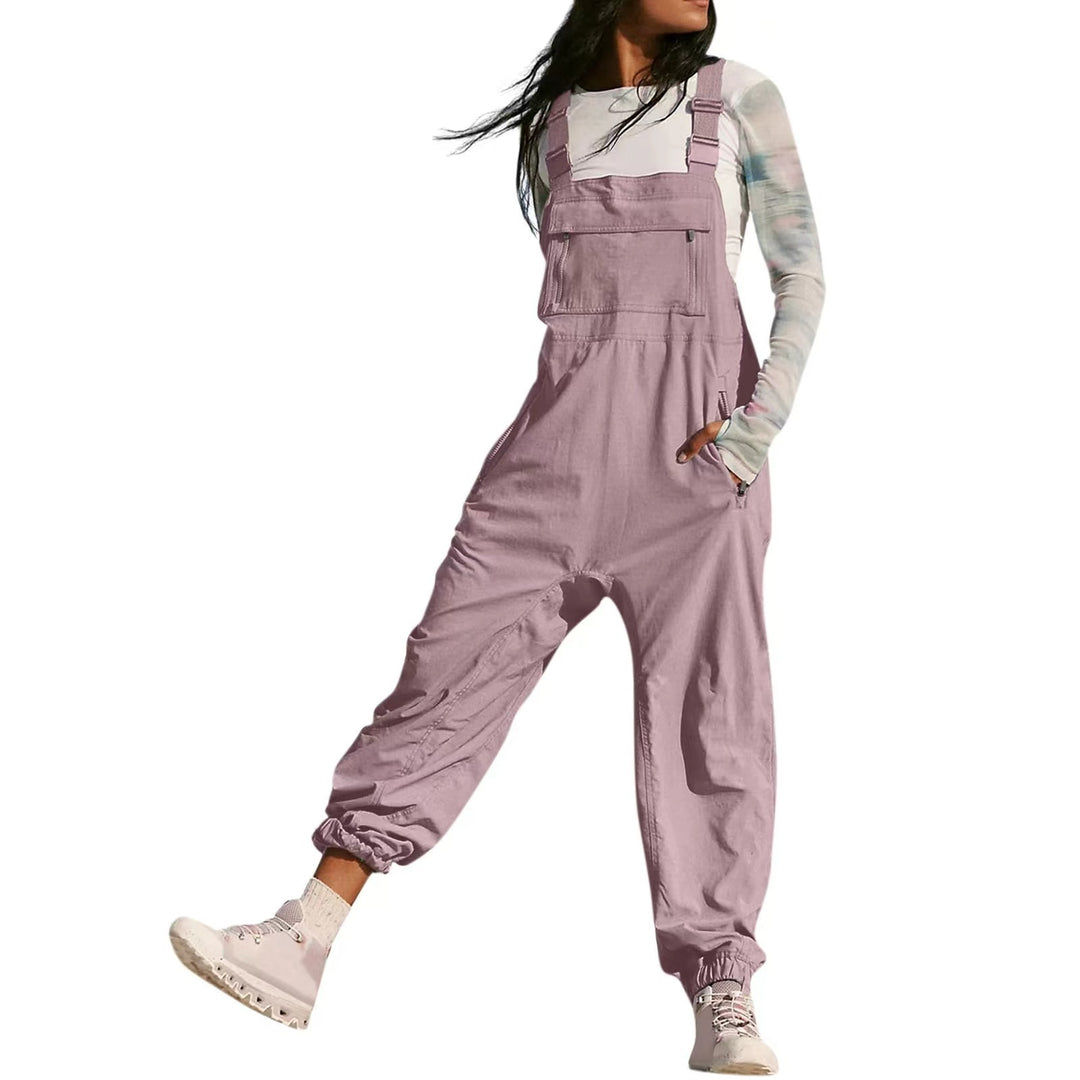 Damer Avslappnad Jumpsuit med praktiska fickor och elastisk nederkant Mirla-Eva Jonsson