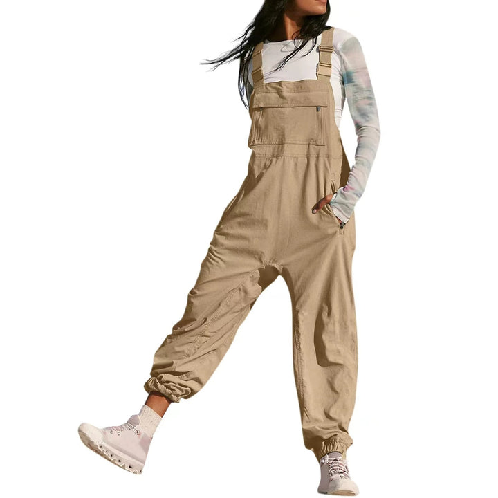 Damer Avslappnad Jumpsuit med praktiska fickor och elastisk nederkant Mirla-Eva Jonsson