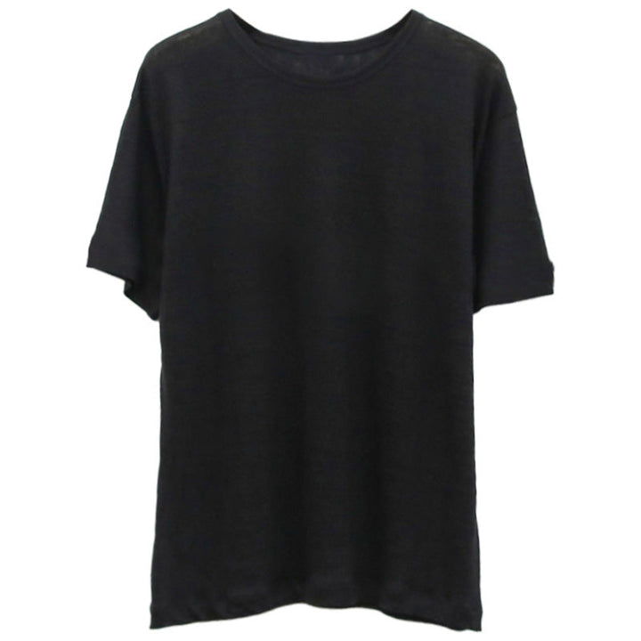 Damer Avslappnad Oversize T-shirt av Andningsbar Bomullsblandning med Strukturerad Yta Mirla-Eva Jonsson