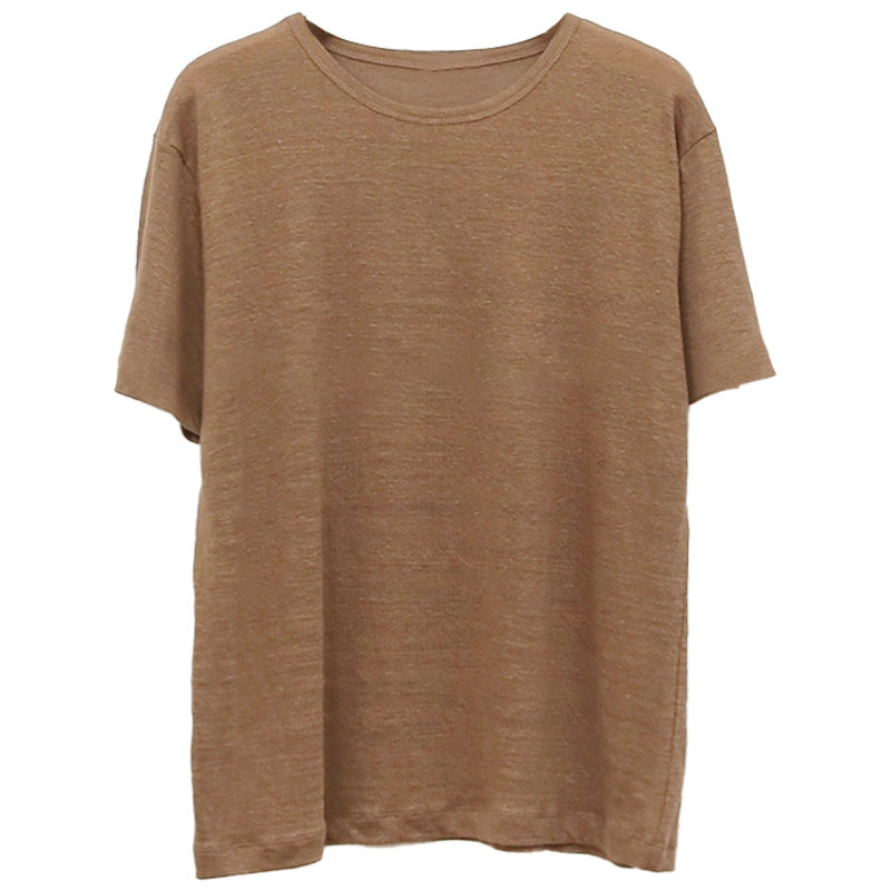 Damer Avslappnad Oversize T-shirt av Andningsbar Bomullsblandning med Strukturerad Yta Mirla-Eva Jonsson