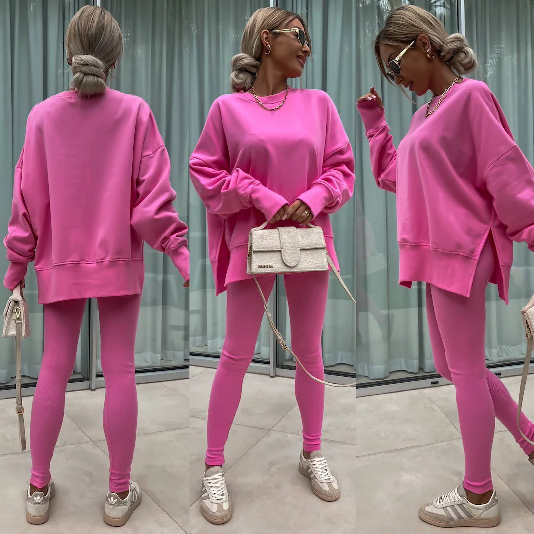 Damer Avslappnad Oversized Sweatshirt och Leggings Set Mirla-Eva Jonsson