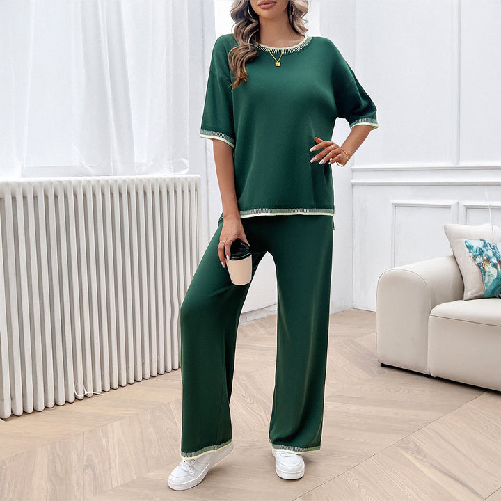 Damer Avslappnad Set med Lös Topp och Vida Byxor Mirla-Eva Jonsson