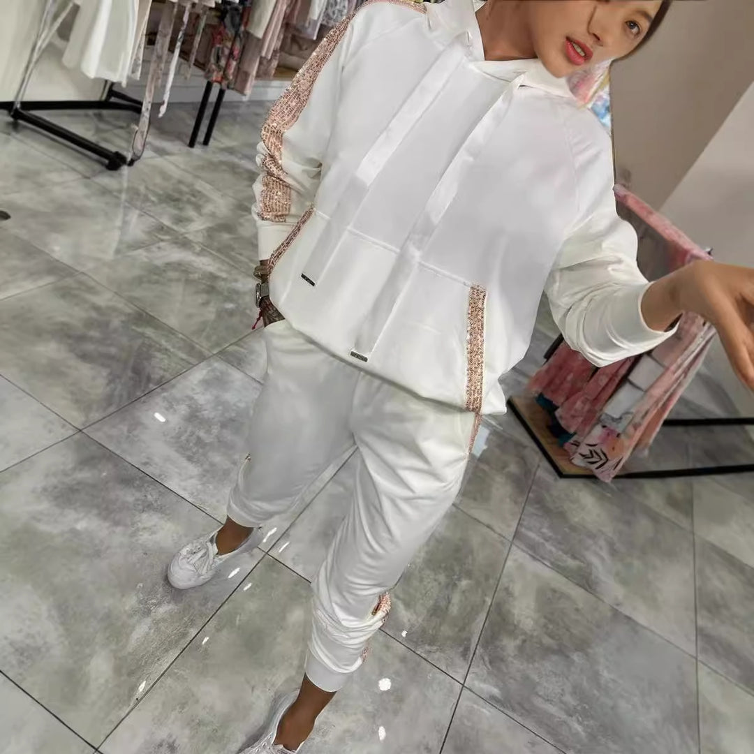 Damer Avslappnad Sweat-Outfit med dekorativ detalj med snörning Eva Jonsson-Eva Jonsson