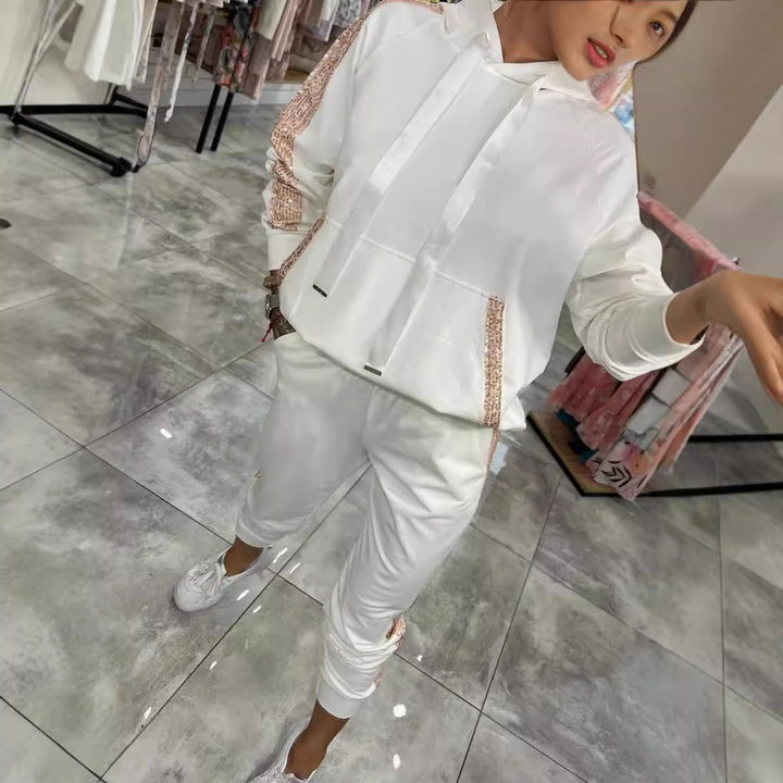 Damer Avslappnad Sweat-Outfit med dekorativ detalj med snörning Eva Jonsson-Eva Jonsson