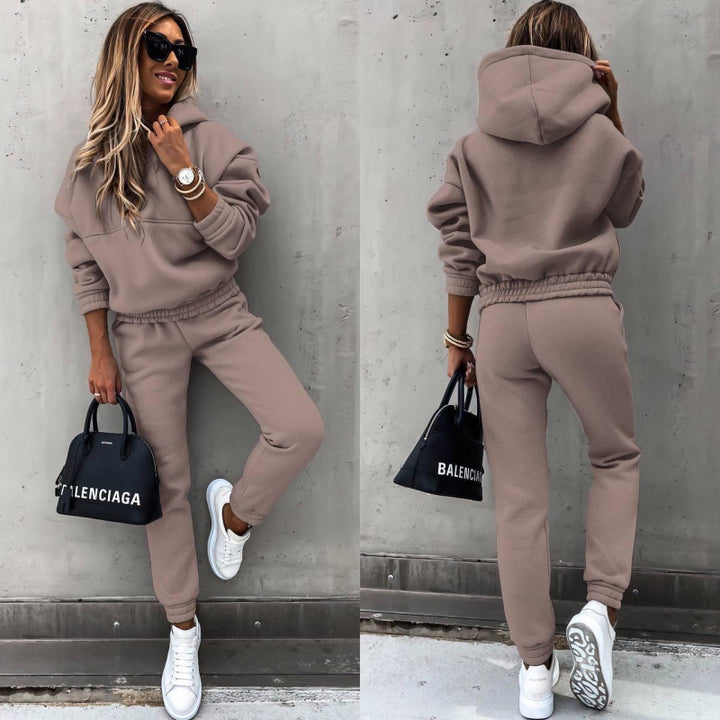 Damer Avslappnad Sweatpants-set med Oversized-tröja Mirla-Eva Jonsson