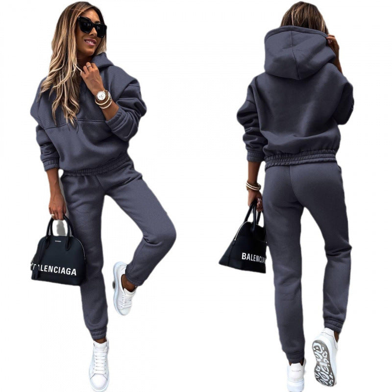 Damer Avslappnad Sweatpants-set med Oversized-tröja Mirla-Eva Jonsson