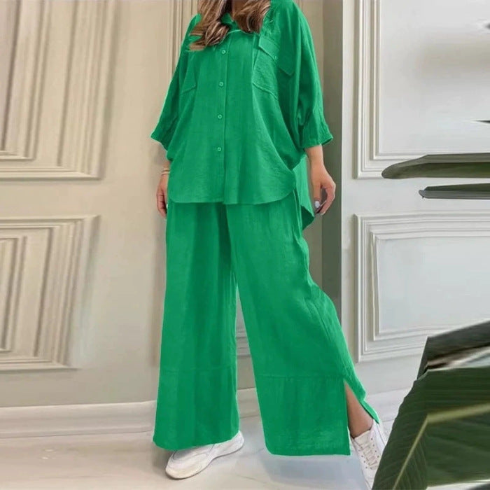 Damer Avslappnad och Luftig Topp med Vid Byxdress Mirla-Eva Jonsson