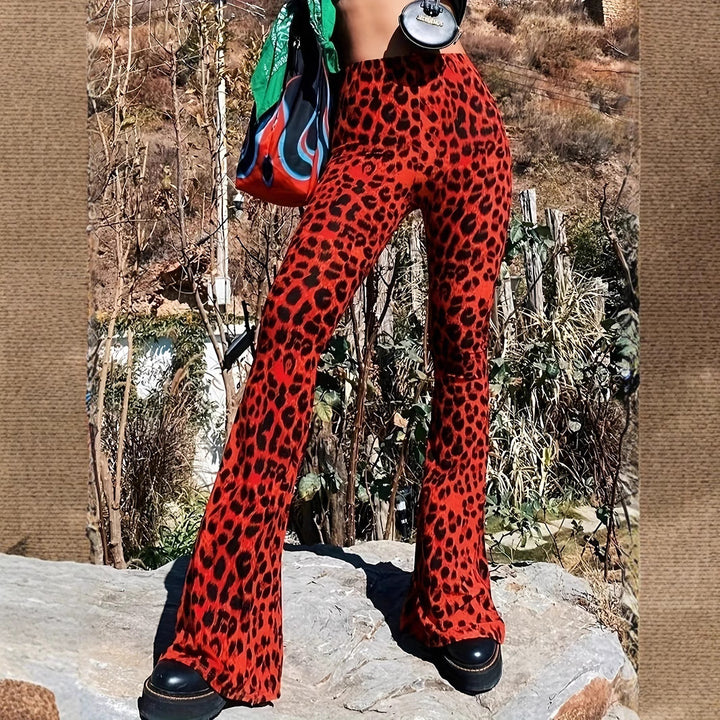 Damer Avslappnade Slacks i Leopardsmönster Mirla-Eva Jonsson