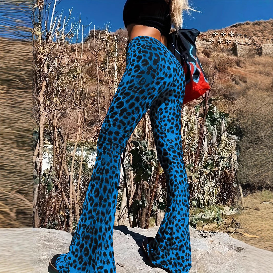 Damer Avslappnade Slacks i Leopardsmönster Mirla-Eva Jonsson