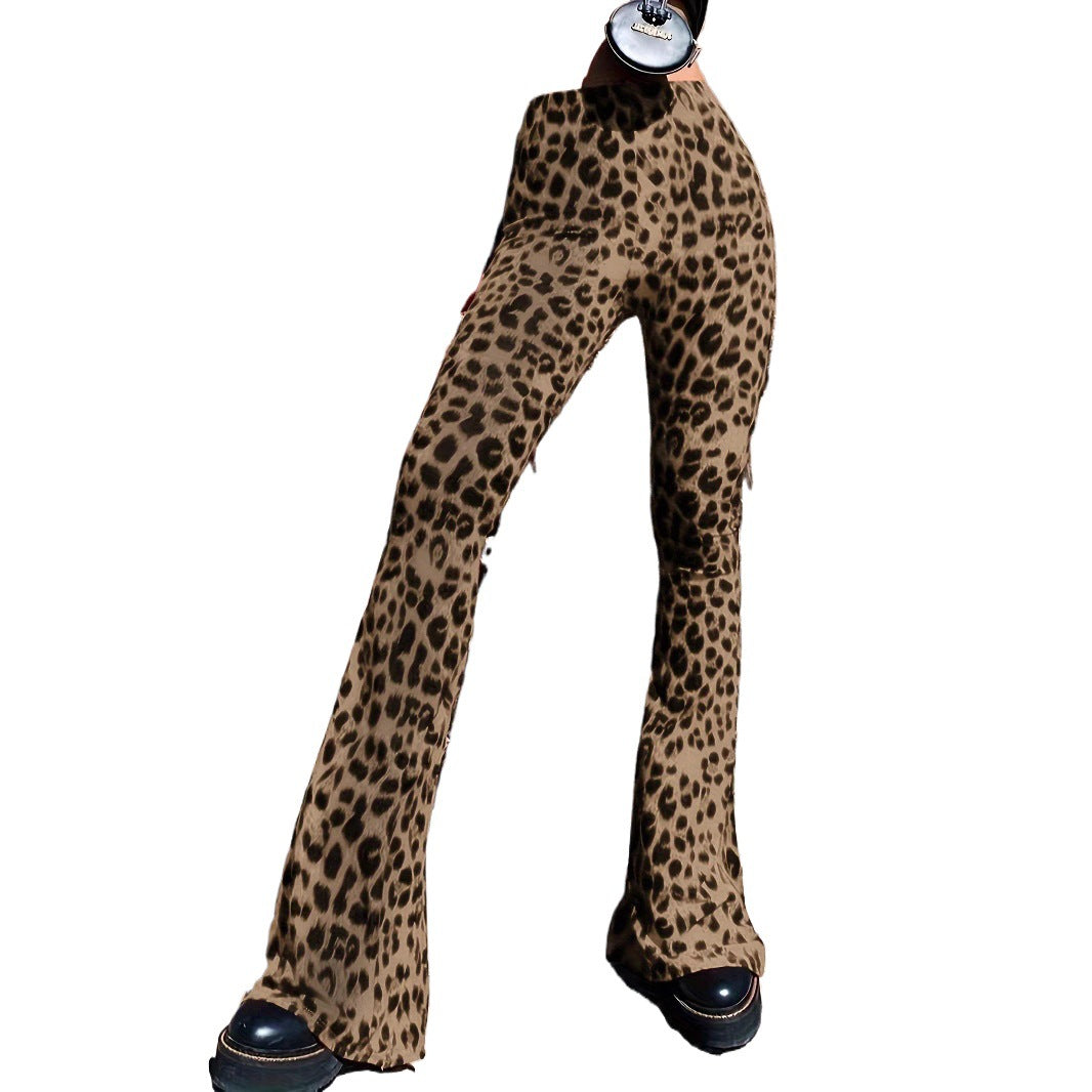 Damer Avslappnade Slacks i Leopardsmönster Mirla-Eva Jonsson