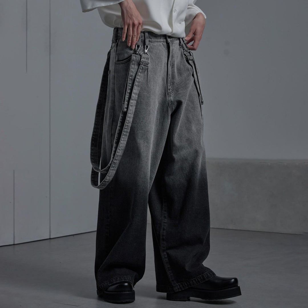 Damer Baggy-jeans med unik färgövergångsdesign och praktiska dragkedjefickor Mirla-Eva Jonsson