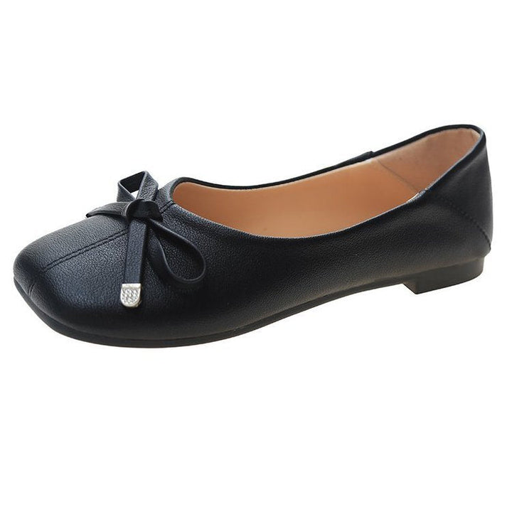 Damer Ballerinas med Dekorativt Slipsdetalj och Halvglidande Sula Mirla-Eva Jonsson