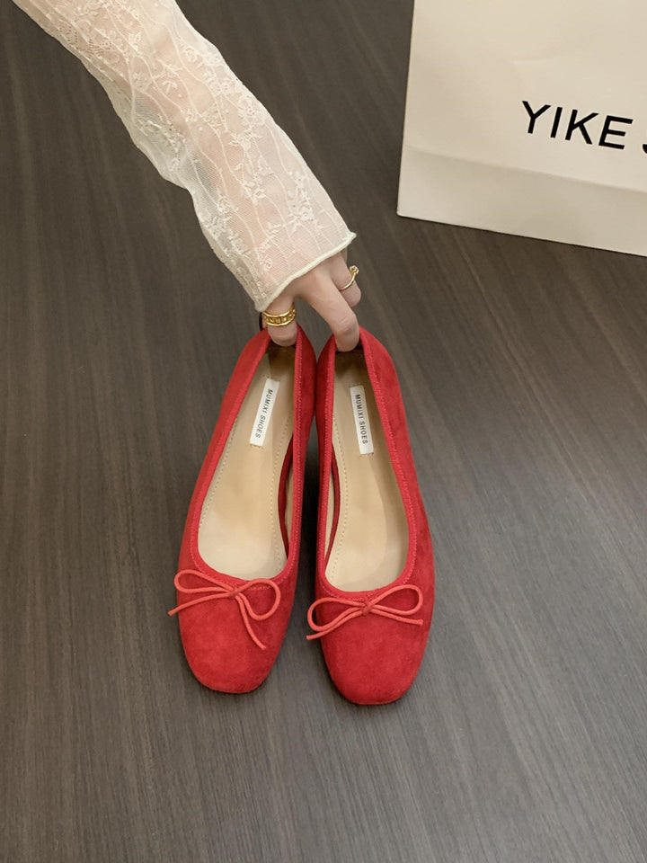 Damer Ballerinas med Fin Slipsdetail och Samtlig Ytstruktur Mirla-Eva Jonsson