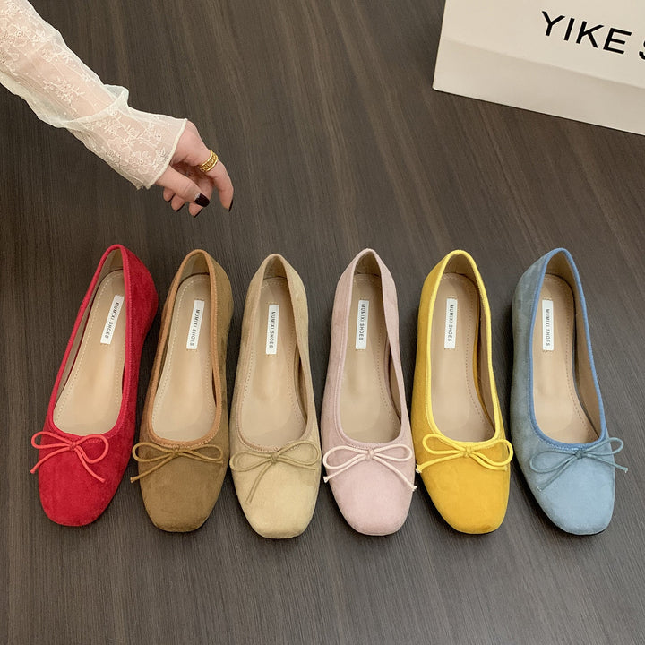 Damer Ballerinas med Fin Slipsdetail och Samtlig Ytstruktur Mirla-Eva Jonsson