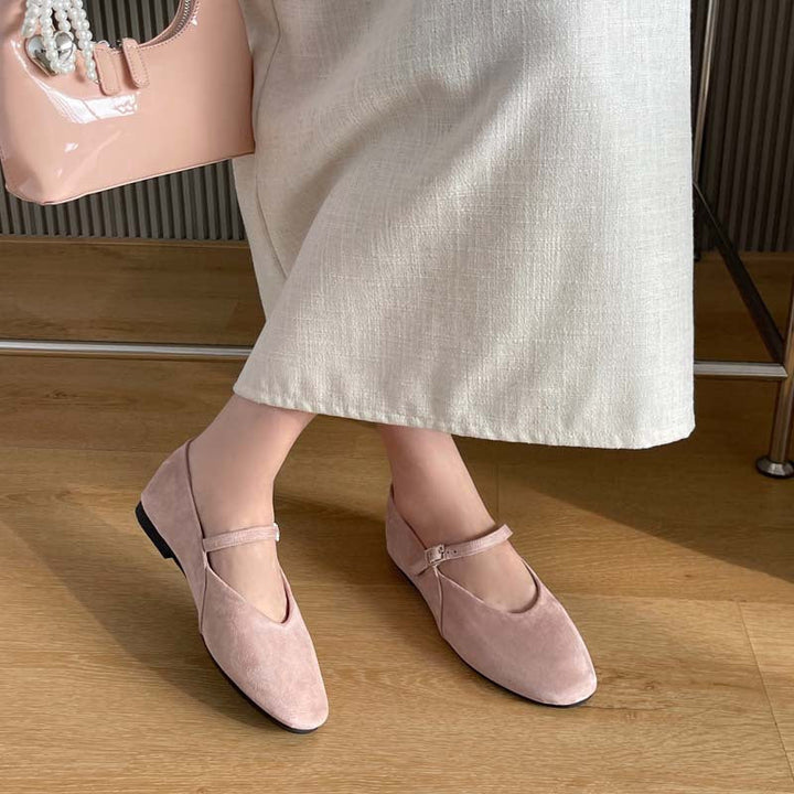Damer Ballerinas med Justerbart Rem Mirla-Eva Jonsson