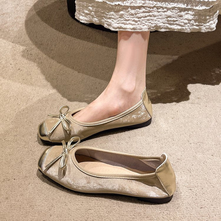 Damer Ballerinas med eleganta slipsaccent och bekväm sula Mirla-Eva Jonsson