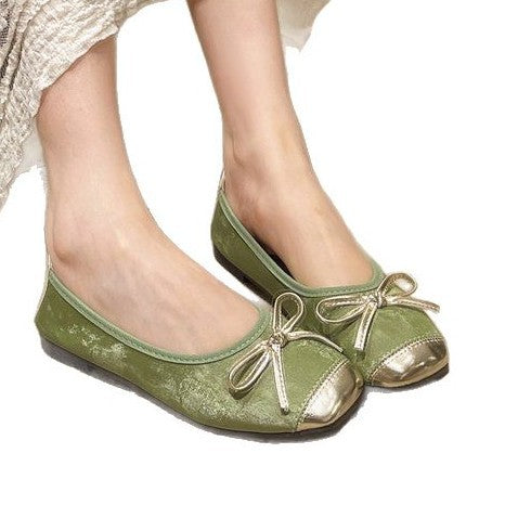 Damer Ballerinas med eleganta slipsaccent och bekväm sula Mirla-Eva Jonsson