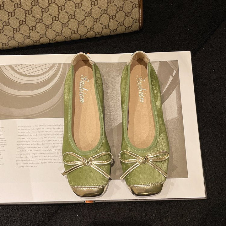 Damer Ballerinas med eleganta slipsaccent och bekväm sula Mirla-Eva Jonsson