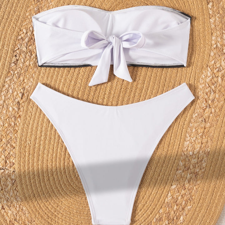 Damer Bandeau Bikini med modernt grafikdesign Mirla-Eva Jonsson