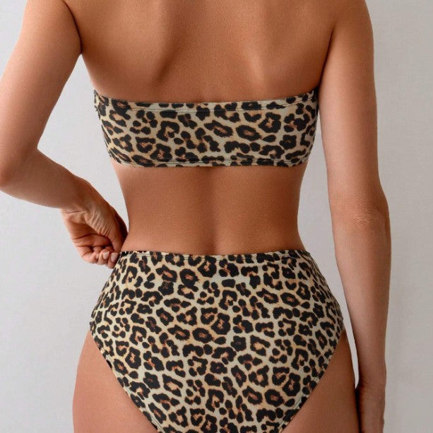 Damer Bandeau Bikini-set med högskuren trosa Mirla-Eva Jonsson