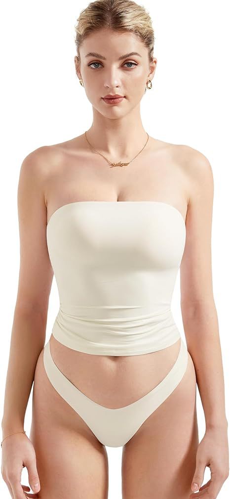 Damer Bandeau Bikini-set med modernt hög midja snitt Mirla-Eva Jonsson