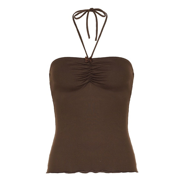 Damer Bandeau-top med raffinerade ruching-element och justerbara band Mirla-Eva Jonsson