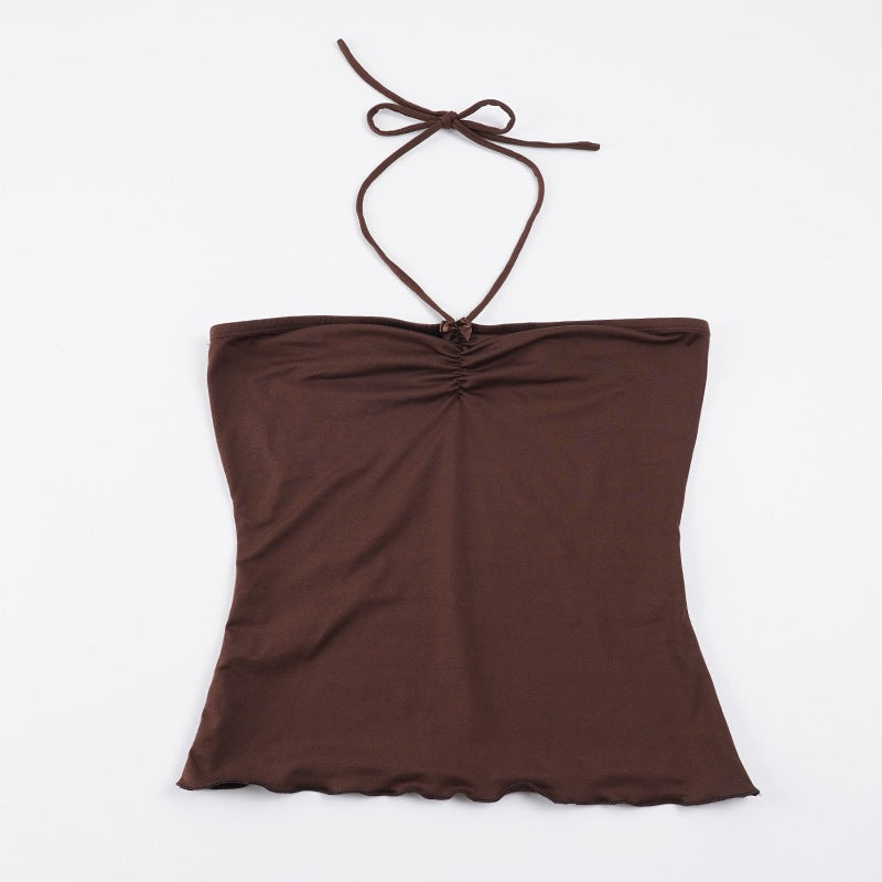 Damer Bandeau-top med raffinerade ruching-element och justerbara band Mirla-Eva Jonsson
