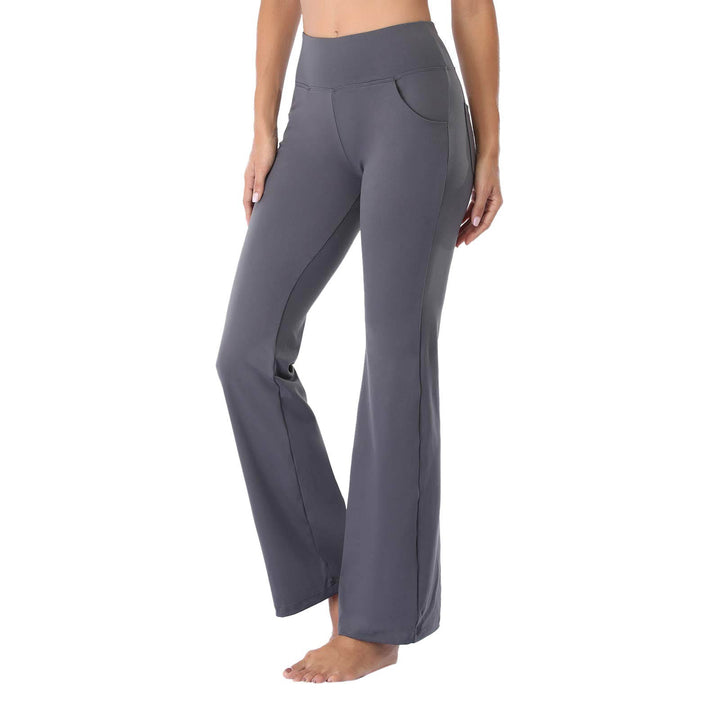 Damer Bekväm Bootcut-byxa med elastisk midja och funktionella fickor Mirla-Eva Jonsson