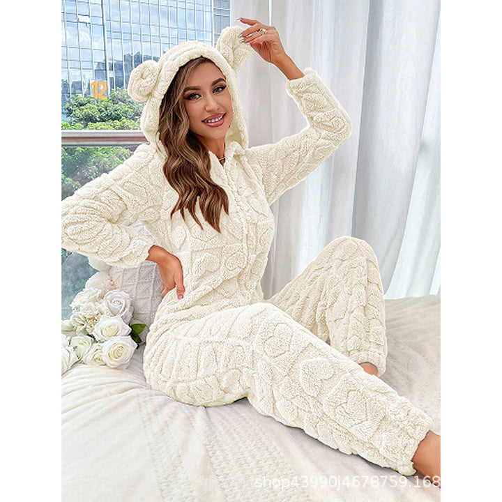 Damer Bekväm Fleece-overall med huva Mirla-Eva Jonsson