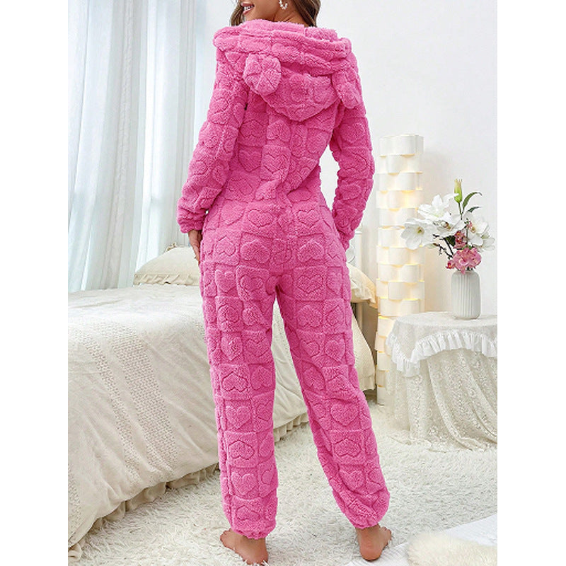 Damer Bekväm Fleece-overall med huva Mirla-Eva Jonsson