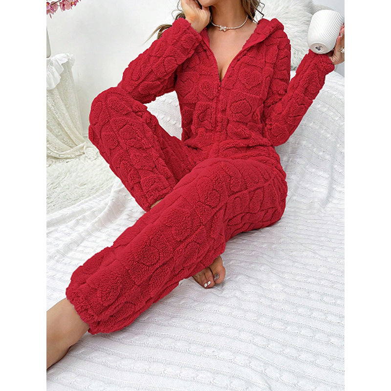 Damer Bekväm Fleece-overall med huva Mirla-Eva Jonsson