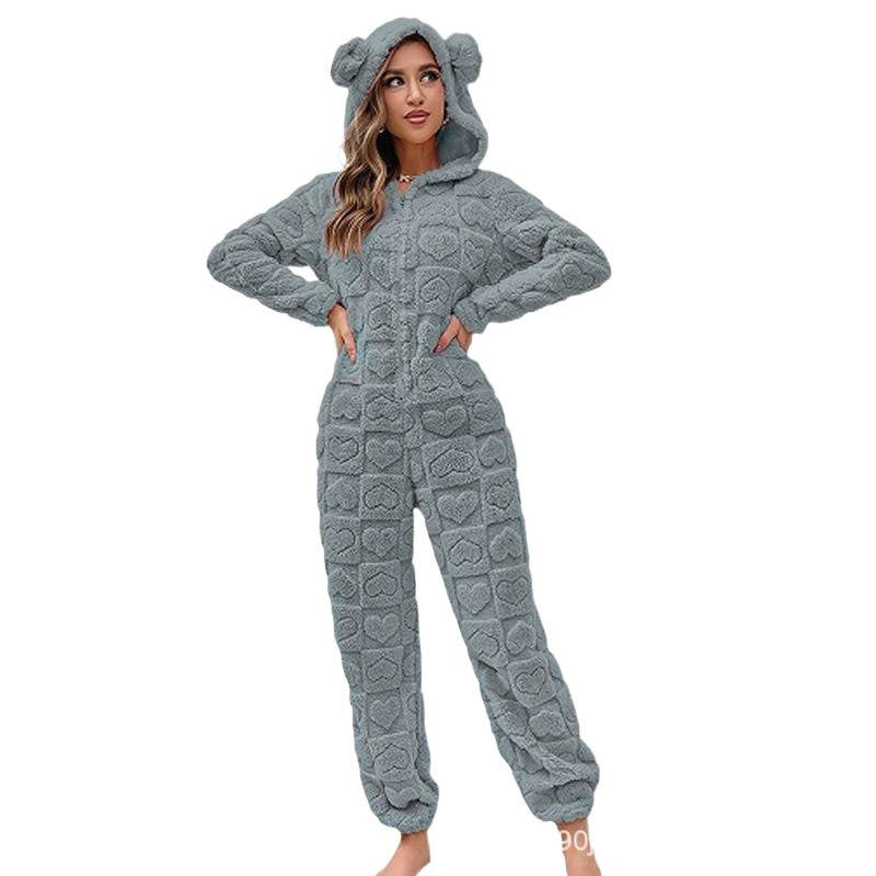Damer Bekväm Fleece-overall med huva Mirla-Eva Jonsson