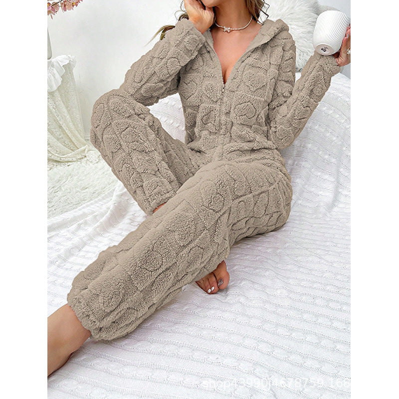 Damer Bekväm Fleece-overall med huva Mirla-Eva Jonsson