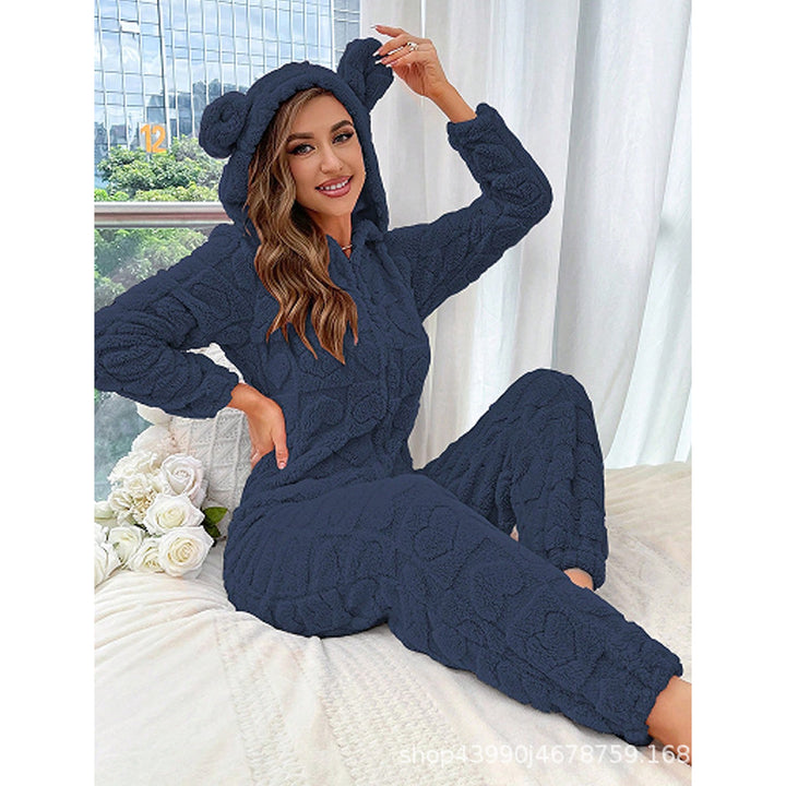 Damer Bekväm Fleece-overall med huva Mirla-Eva Jonsson