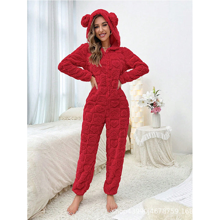 Damer Bekväm Fleece-overall med huva Mirla-Eva Jonsson