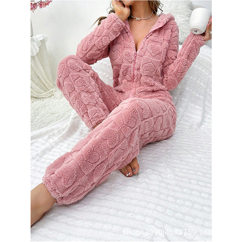 Damer Bekväm Fleece-overall med huva Mirla-Eva Jonsson