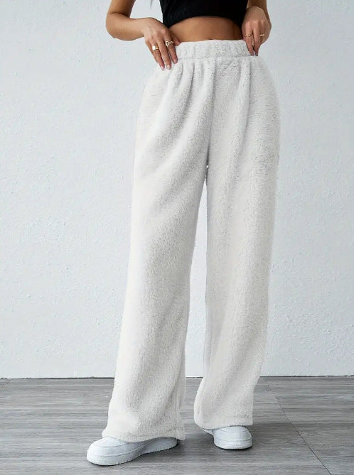Damer Bekväm Fleecebyxa i brett skuren design Mirla-Eva Jonsson