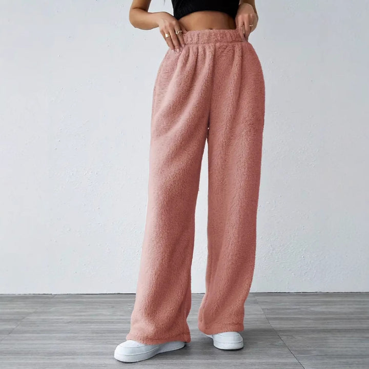 Damer Bekväm Fleecebyxa i brett skuren design Mirla-Eva Jonsson