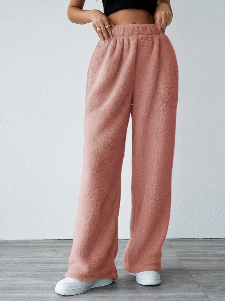 Damer Bekväm Fleecebyxa i brett skuren design Mirla-Eva Jonsson