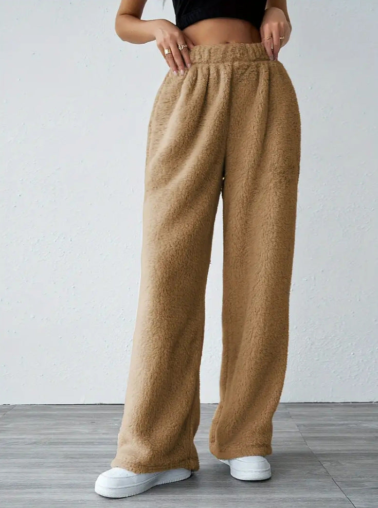Damer Bekväm Fleecebyxa i brett skuren design Mirla-Eva Jonsson