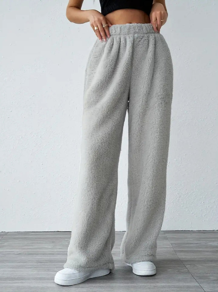Damer Bekväm Fleecebyxa i brett skuren design Mirla-Eva Jonsson