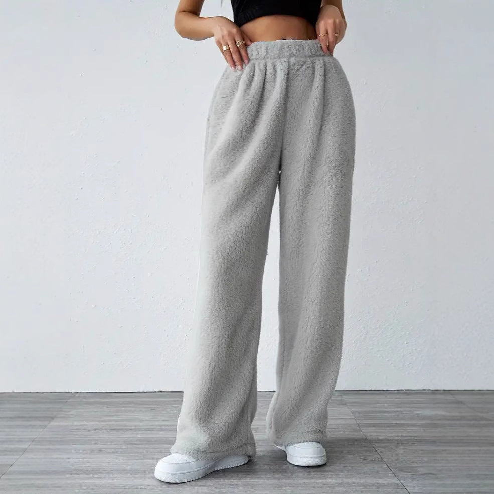 Damer Bekväm Fleecebyxa i brett skuren design Mirla-Eva Jonsson