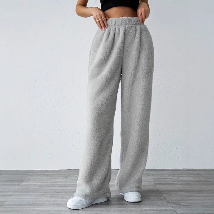 Damer Bekväm Fleecebyxa i brett skuren design Mirla-Eva Jonsson