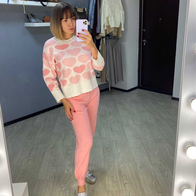 Damer Bekväm Hjärtmönster Lounge-set Mirla-Eva Jonsson